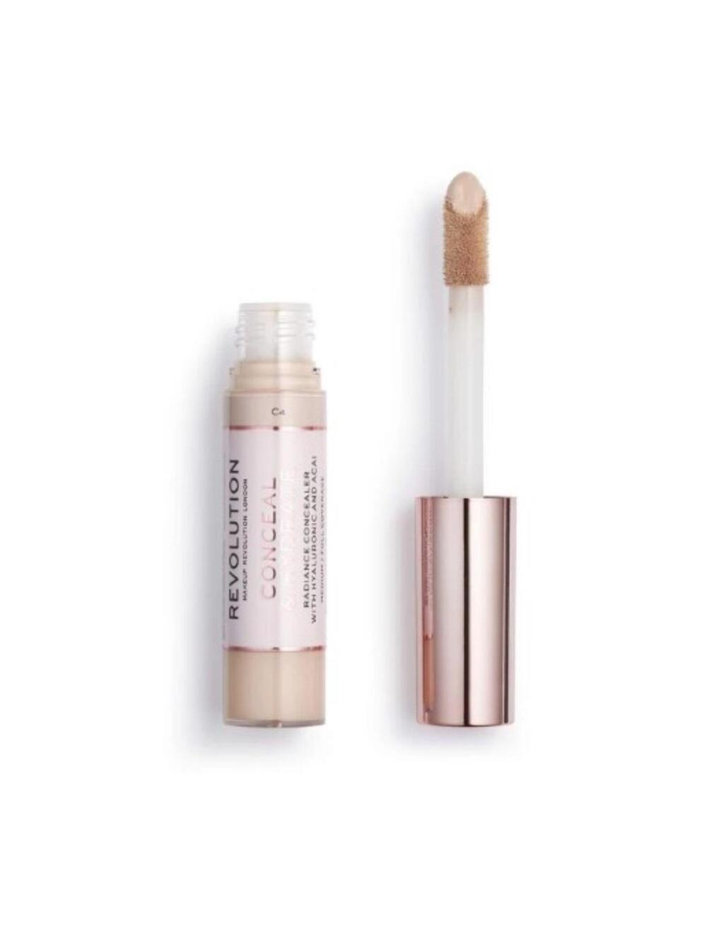 MAKEUP REVOLUTION CONCEAL & HYDRATE CONCEALER SHADE C4 / FULL COVERAGE